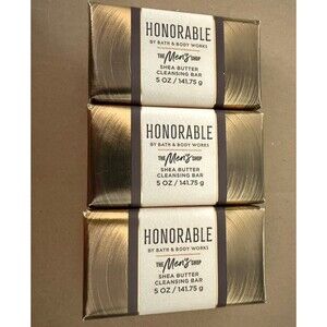 Honorable Bath & Body Works Mens Collection Bar Cleansing Soap 3 Bars New